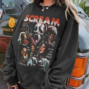 Scream Ghostface Sweatshirt, Let's Watch Scary Movie Shirt, Horror Movie Shirt, Scream Movie Tee, Ghostface Sweatshirt