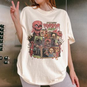 Vintage 90s Halloween Movies, Retro Horror Night Shirt, Halloween Vibes Sweatshirt, Halloween Hoodie, Horror Movies Characters Shirt